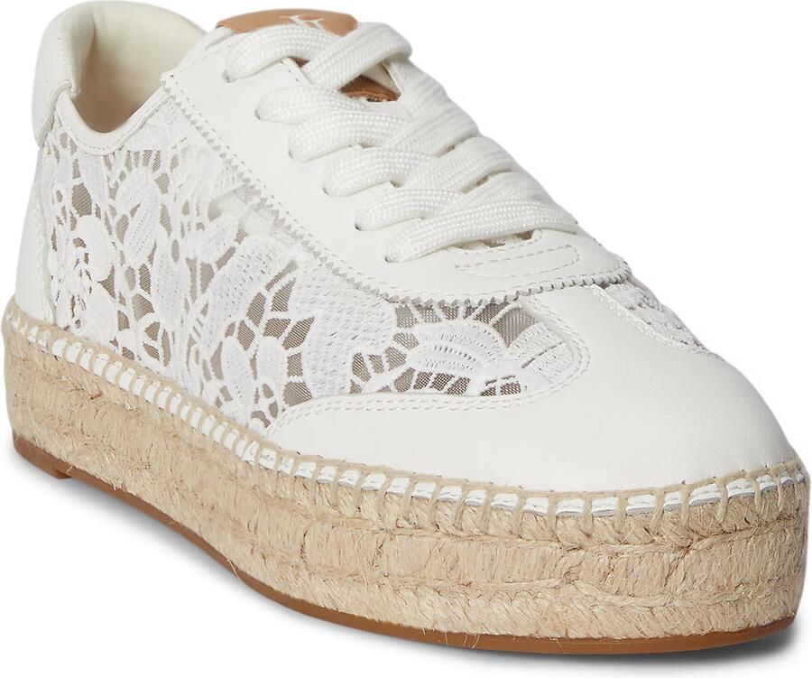 Lauren Ralph Lauren low top sneakers met geborduurd motief model 'LUIZE' - Foto 2