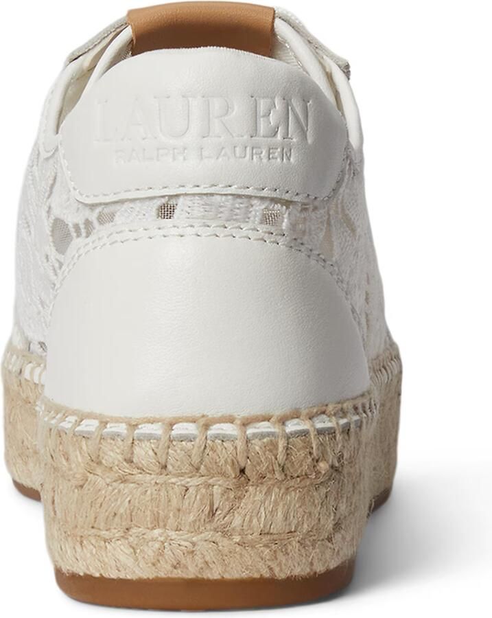Lauren Ralph Lauren low top sneakers met geborduurd motief model 'LUIZE' - Foto 3