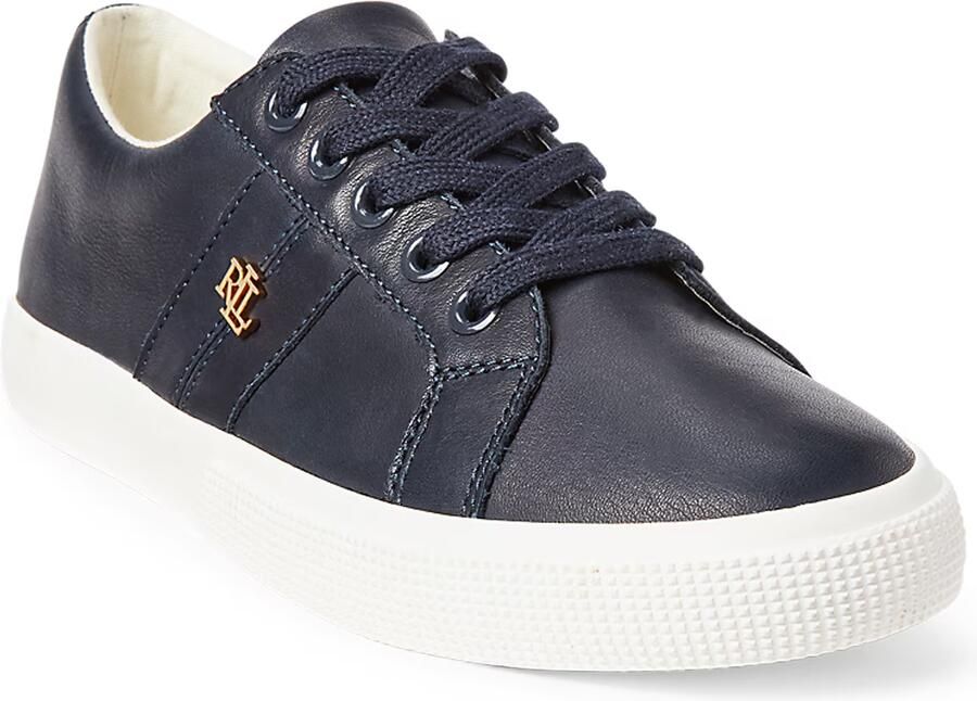 Polo Ralph Lauren Janson II Leren Sneakers met Sportieve Strepen Blue Dames - Foto 7