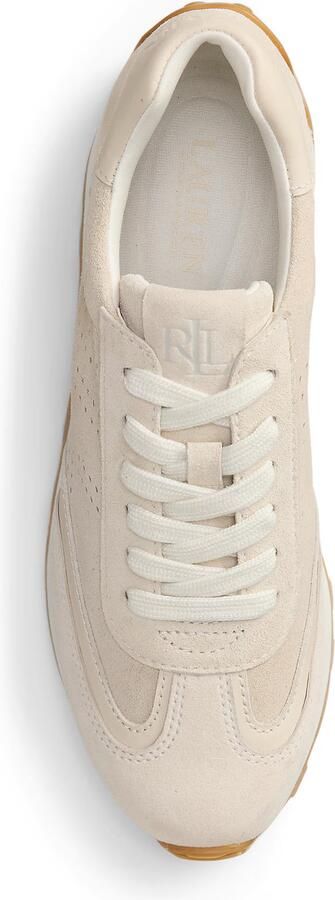 Lauren Ralph Lauren Sneakers van echt leer met reliëflogo - Foto 4