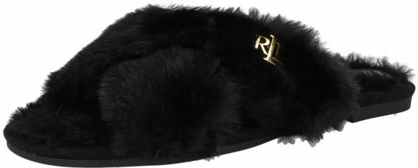 Lauren Ralph Lauren Slippers Sydni Flats Slipper in zwart