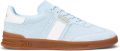 POLO RALPH LAUREN Ralph Lauren Lage Sneakers Dames Htr Aera-sneakers-low Top Lace Suède Blauw - Lichtblauw/Goud/Wit
