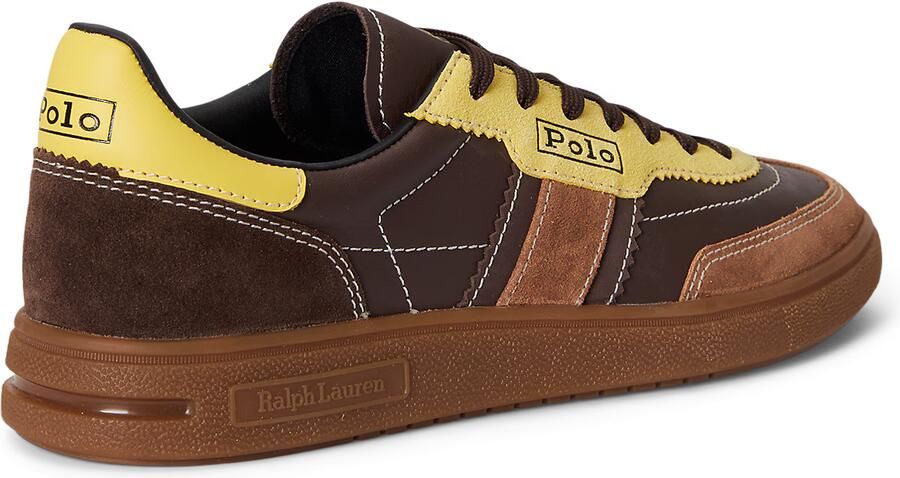 Polo Ralph Lauren Sneakers laag 'BEDFORD' karamel donkerbruin lichtgeel - Foto 3