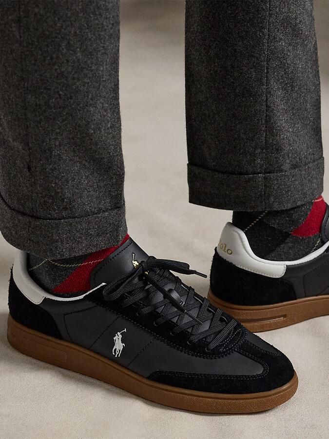 Polo Ralph Lauren Train 89 Sneakers Schoenen triple black red maat: 42 beschikbare maaten:41 42 44 45 46 - Foto 12