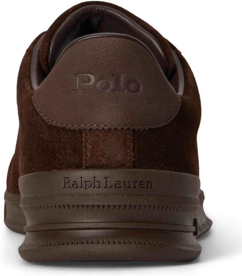 POLO RALPH LAUREN Ralph Lauren Lage Sneakers Heren Hrt Court Iii Low Top Lace Suède Bruin - Foto 3