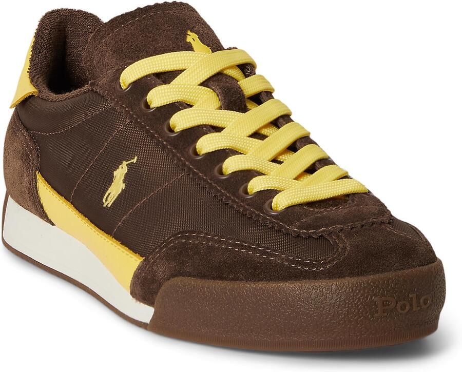 Polo Ralph Lauren Sneakers laag 'HESTER' chocoladebruin geel - Foto 2