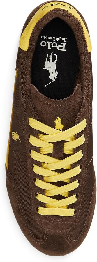 Polo Ralph Lauren Sneakers laag 'HESTER' chocoladebruin geel - Foto 3