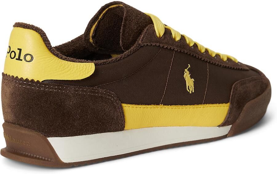 Polo Ralph Lauren Sneakers laag 'HESTER' chocoladebruin geel - Foto 4