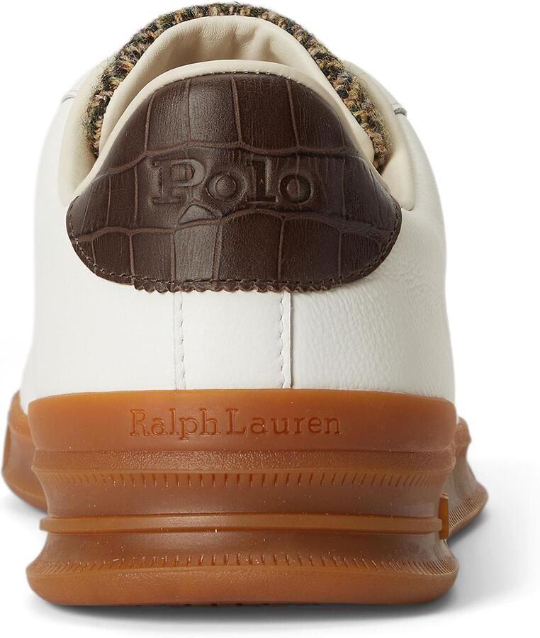 Polo Ralph Lauren Sneakers laag 'HRT CRT III' chocoladebruin wit - Foto 5