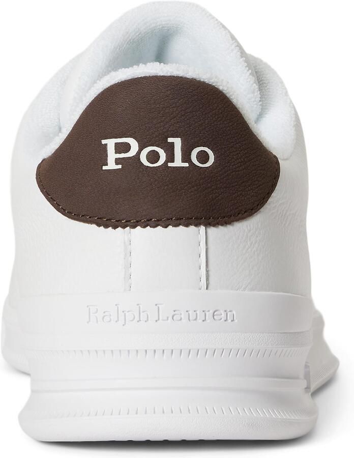 Polo Ralph Lauren Sneakers laag 'HRT CRT III' chocoladebruin wit - Foto 3