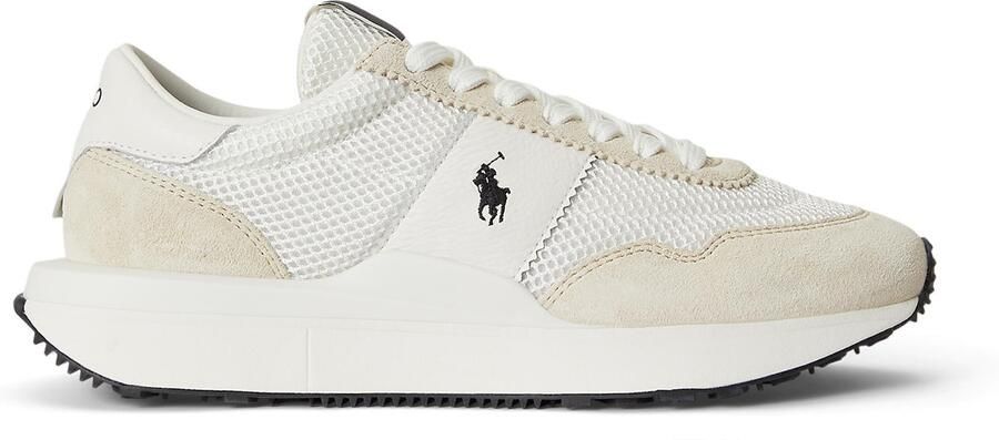 Polo Ralph Lauren Sneakers laag lichtbeige zwart offwhite