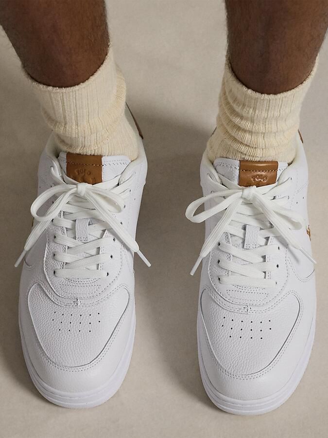 Polo Ralph Lauren Sneakers laag 'MASTERS CRT' bruin offwhite - Foto 4