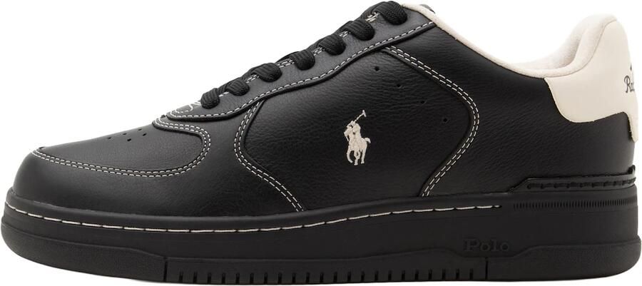 Polo Ralph Lauren Sneakers laag 'MASTERS CRT' zwart natuurwit - Foto 2