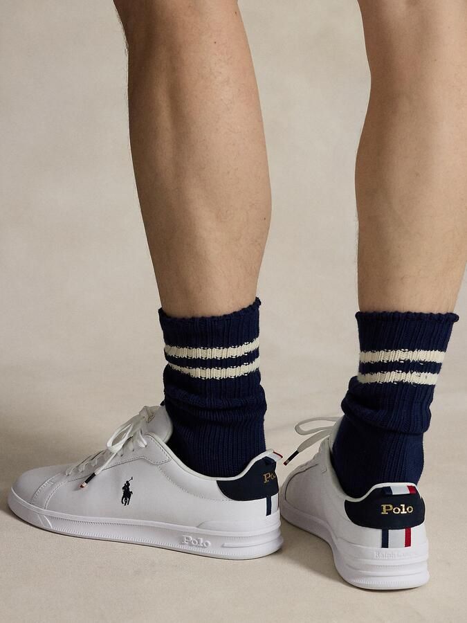 Ralph Lauren Sneakers laag 'HRT CT II-SNEAKERS-LOW TOP LACE 809860883003' blauw wit - Foto 8