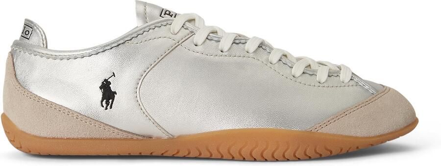 Polo Ralph Lauren Sneakers laag taupe zilver