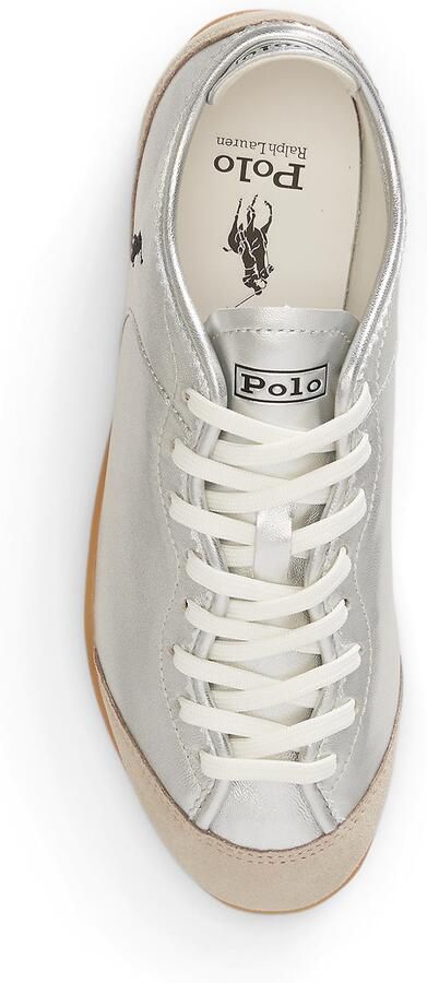 Polo Ralph Lauren Sneakers laag taupe zilver - Foto 3
