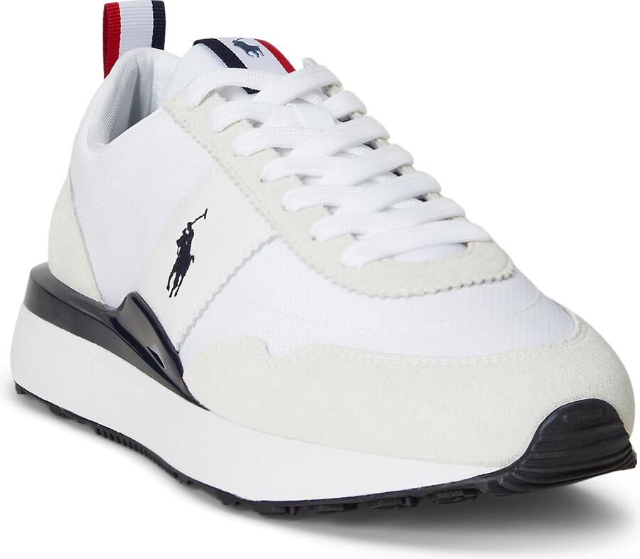Polo Ralph Lauren Sneakers van gecoate leer-mix model 'TRAIN 89' - Foto 4