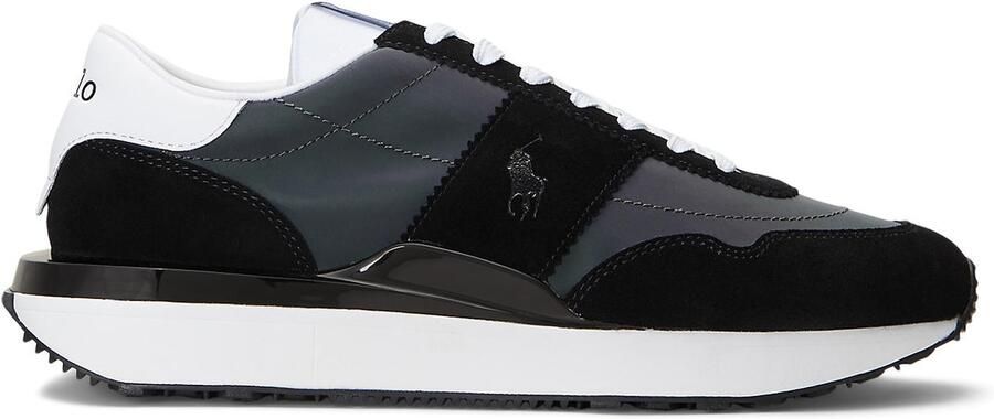 Polo Ralph Lauren Sneakers laag 'TRAIN 89' donkergrijs zwart wit