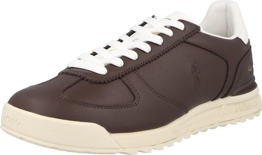 Polo Ralph Lauren Sneakers laag 'Varick' chocoladebruin wit