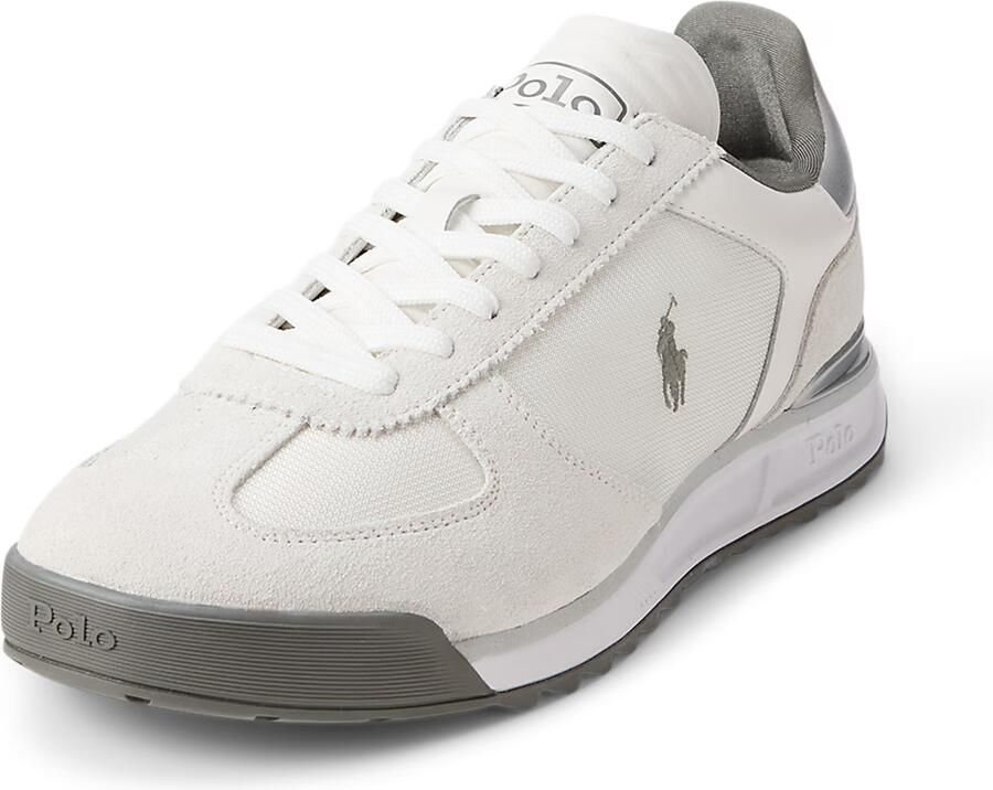 Polo Ralph Lauren Sneakers laag 'VARICK' lichtgrijs donkergrijs zilver wit