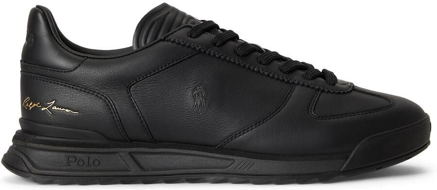 Polo Ralph Lauren Sneakers van glad leer met vetersluiting