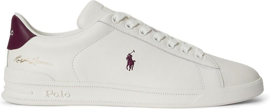Polo Ralph Lauren Sneakers laag wijnrood wit