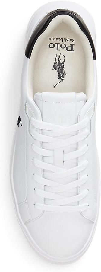 Polo Ralph Lauren Witte Blauwe Leren Heren Sneakers White - Foto 4