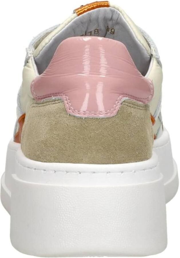 RED-RAG Lage Sneakers Dames 72118 Leer Oranje - Foto 4
