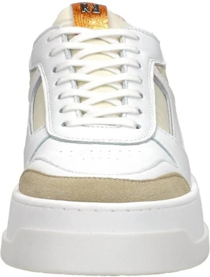 RED-RAG Lage Sneakers Dames 72118 Leer Oranje - Foto 3