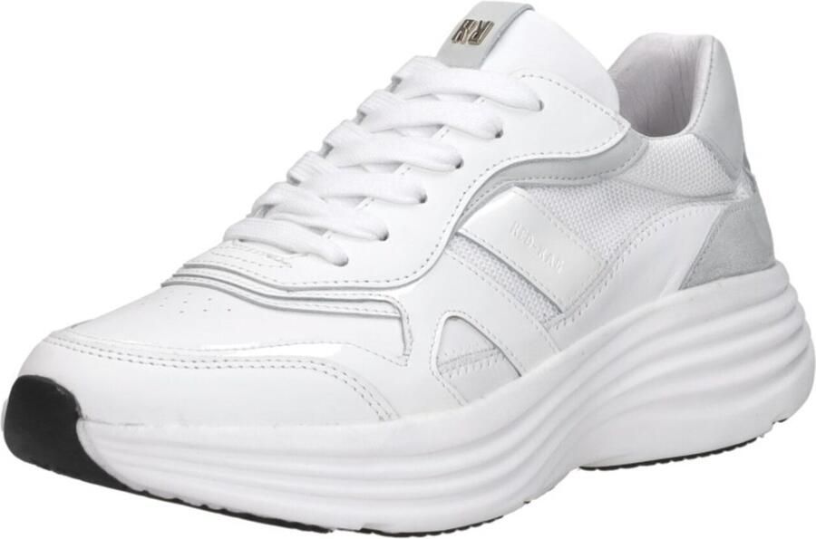 RED-RAG Lage Sneakers Dames 72118 Leer Wit - Foto 2