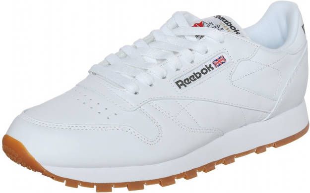 Reebok Classic Leather CL LTHR Heren Sneakers Sport Casual Schoenen Wit  49799 - Schoenen.nl