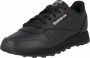 Reebok Classic Leather CL LTHR Dames Sneakers Sportschoenen Schoenen Leer Zwart GY0960 - Thumbnail 7