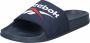 Reebok Training Fulgere Slide badslippers donkerblauw wit rood - Thumbnail 5