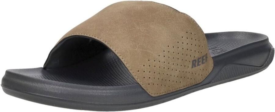 Reef Tailslide Grey Tan Slippers Grijs Bruin Textiel Heren- Grijs Bruin - Foto 7