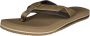 Bruin Tinten Cushion Teenslippers Zomer slippers Heren Cognac - Thumbnail 4