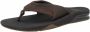 Reef Leather Fanningdark Brown Heren Slippers Donkerbruin - Thumbnail 7