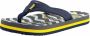 Reef Little Ahi Jongens Slippers Navy Yellw Fish - Thumbnail 2