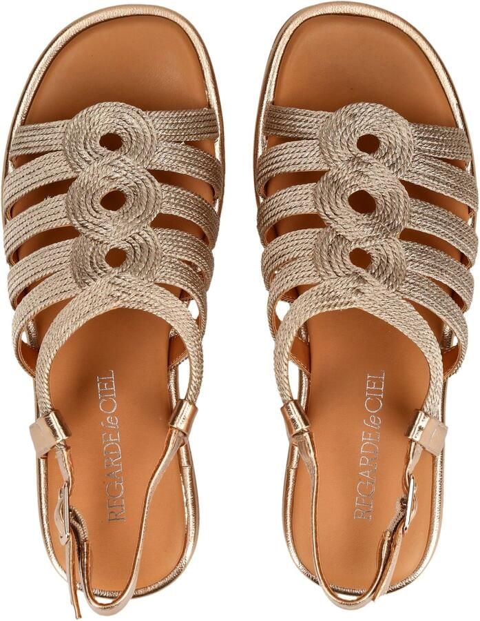Regarde le Ciel Sandalen met riem lichtbruin brons - Foto 3