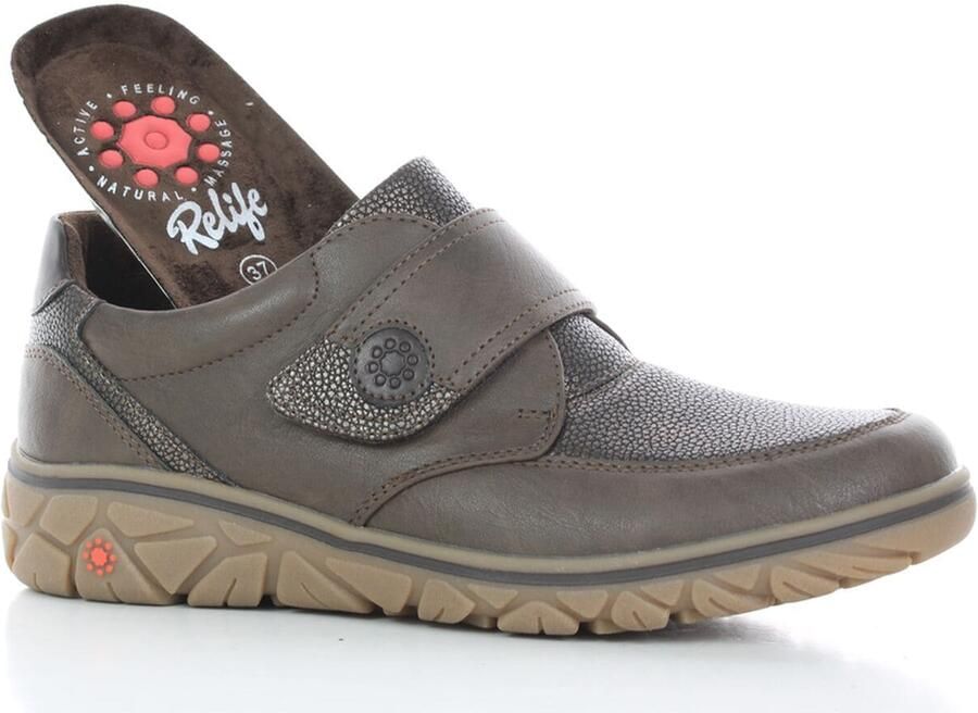 Relife Sneakers laag olijfgroen - Foto 2
