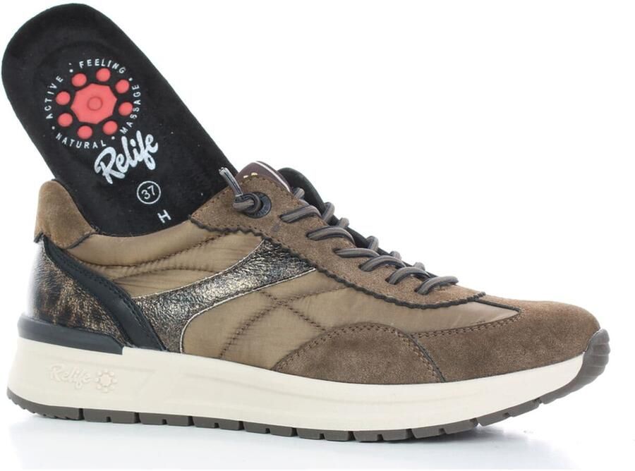 Relife Sneakers laag bruin - Foto 4