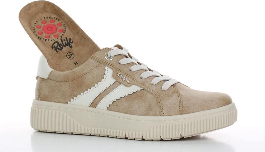Relife Sneakers laag camel - Foto 2