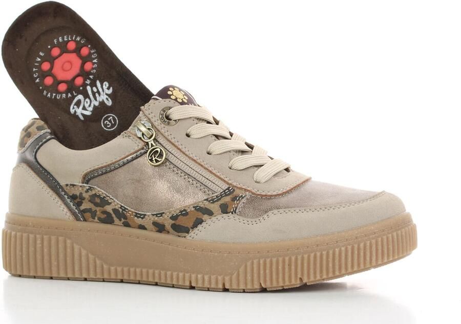 Relife Sneakers laag taupe - Foto 2