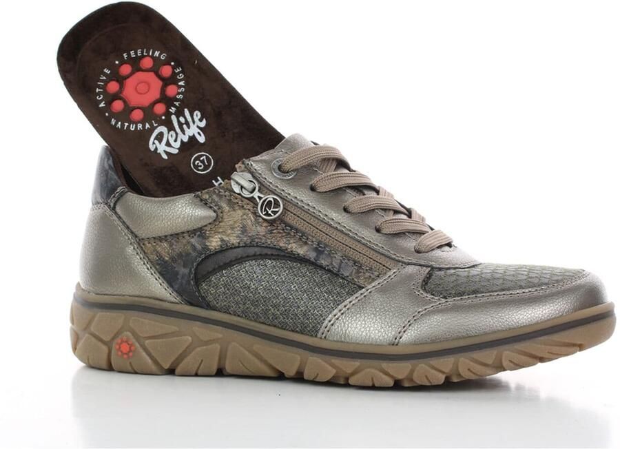 Relife Sneakers laag taupe - Foto 4