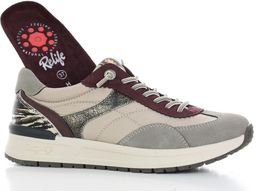 Relife Sneakers laag taupe - Foto 2