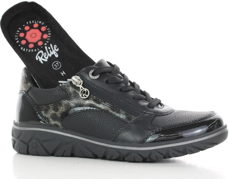 Relife Sneakers laag zwart - Foto 2