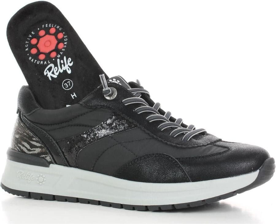 Relife Sneakers laag zwart - Foto 2