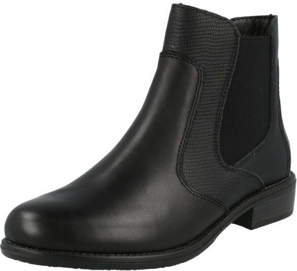 Remonte Chelsea-boots blokhak laarsjes business schoen accenten in reptiel-look - Foto 4