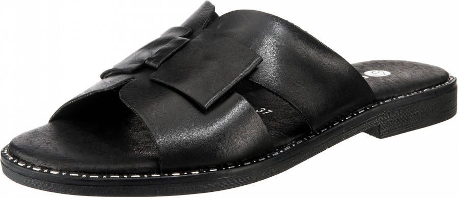 Remonte -Dames zwart slippers & muiltjes