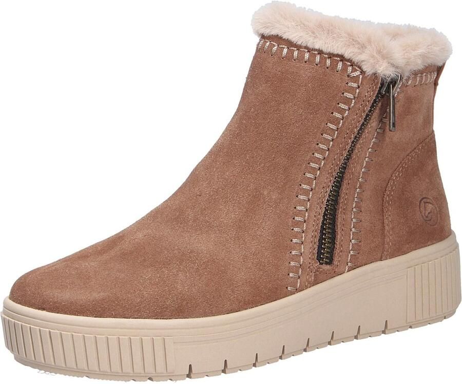 Remonte Beige Suede Dames Boots Beige