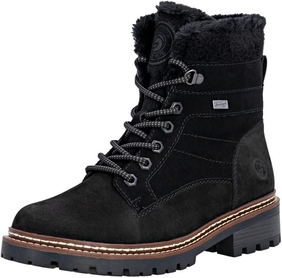 Remonte Winterlaarsjes Elisabeth Hurley-Collection Veterboots met waterafstotend TEX-membraan en fiber grip